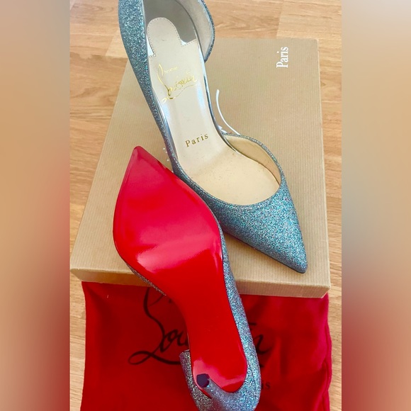 Christian Louboutin Shoes - CHRISTIAN LOUBOUTIN  Iriza 100 Glitter Mini/SP  "36.5” NEVER WORN